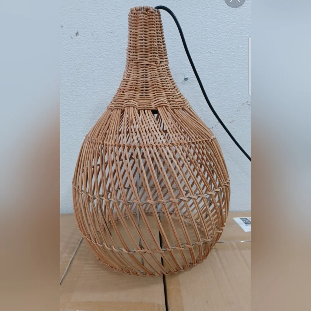 Todken Rattan Hanging Pendant Light - NEW